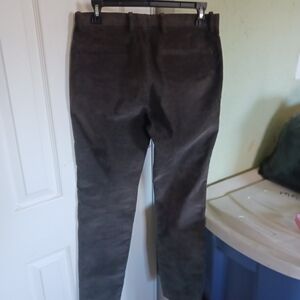Theory Women Corduroy Pants Dark Gray /Brown Sz 28 Great Conditions